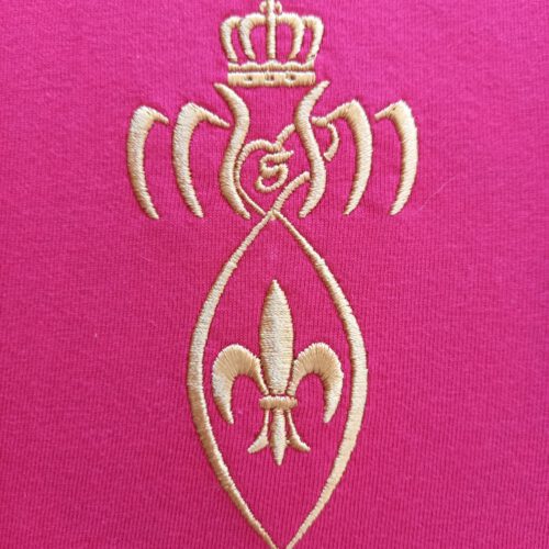 Nr.4 Brustlogo Fleur de Lis mit Krone