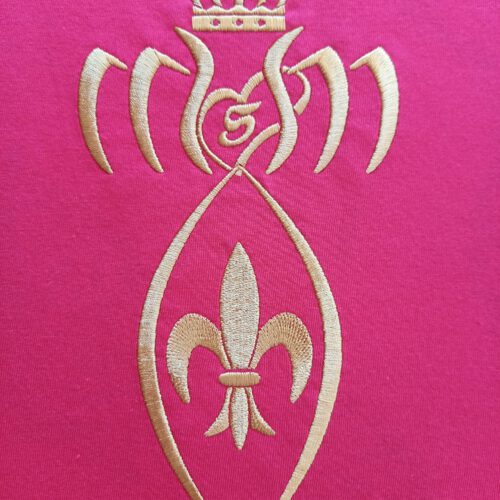 Nr.7 Rückenlogo Fleur de Lis mit Krone