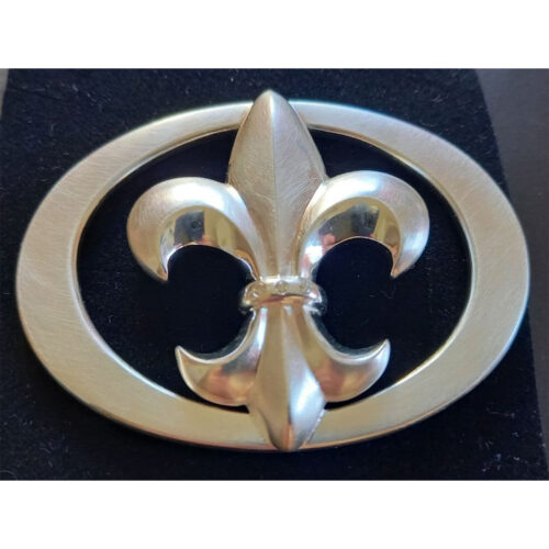 Gürtelschnalle ~ Fleur de Lis ~ Silber rhodiniert