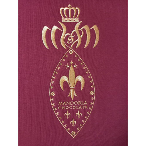 Nr.8 Rückenlogo Mandorla Chocolate mit Krone